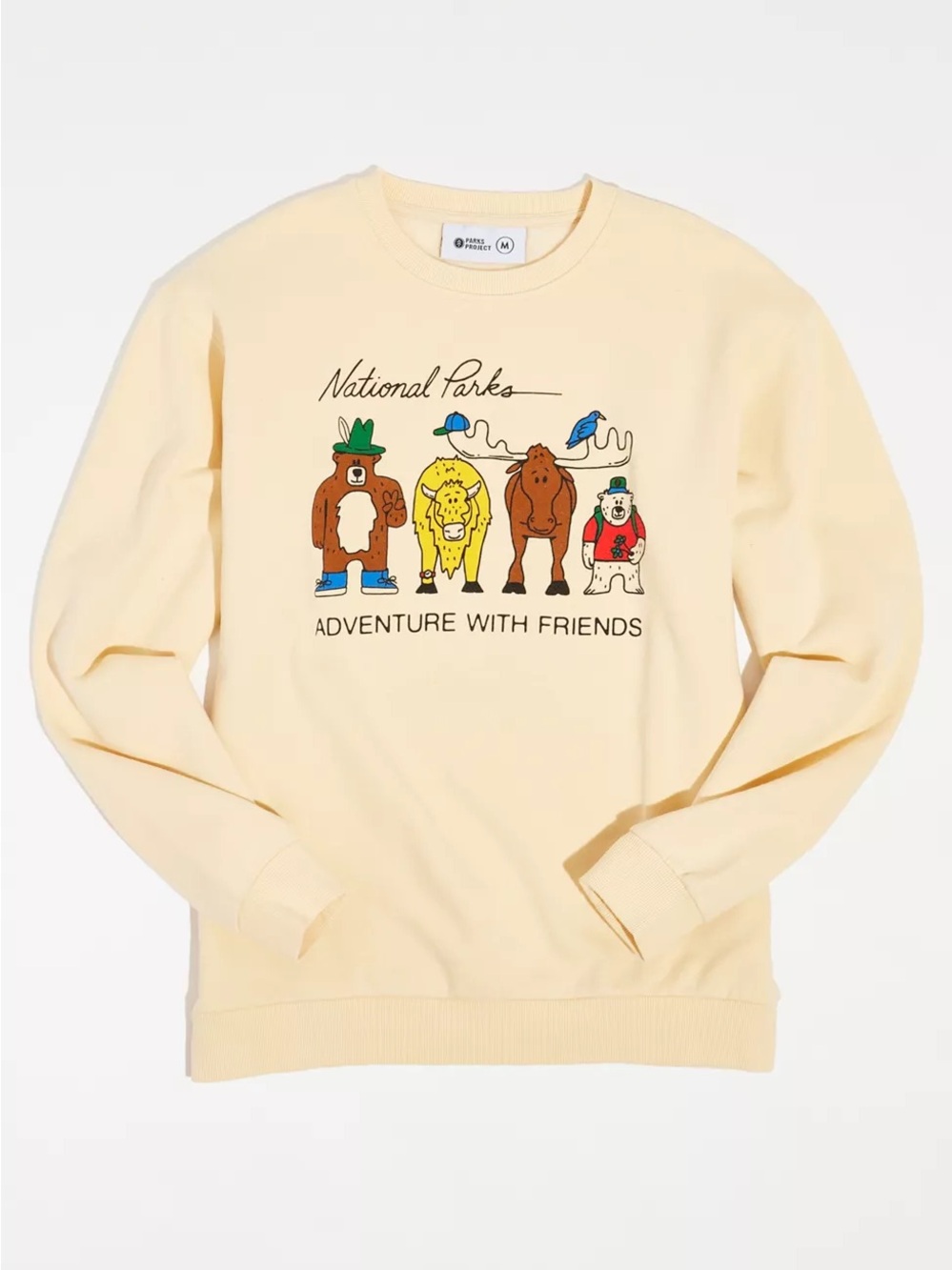 Parks Project Adventure With Friends Crew Neck Sweatshirt Size Small